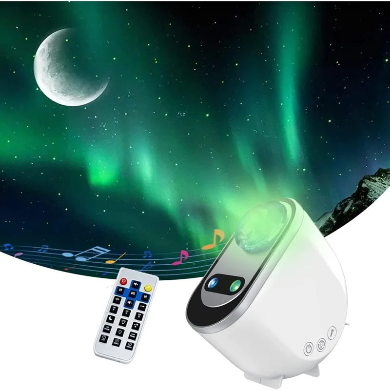 Aurora Borealis Galaxy Projector – LED Star Night Light for Home & Gifts