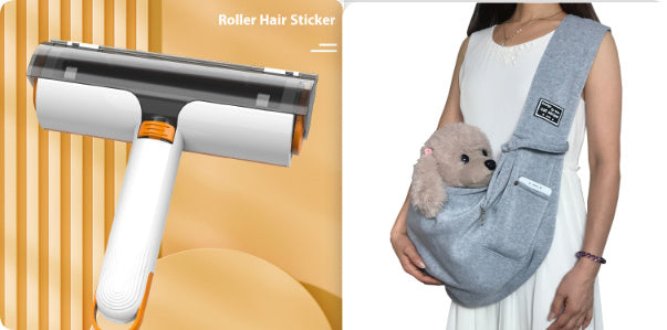 2‑in‑1 Portable Washable Pet Hair Removal Roller – Reusable Lint Brush