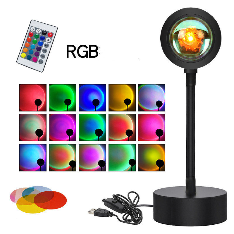Sunset Projection Lamp – APP 24KEY USB Remote Control