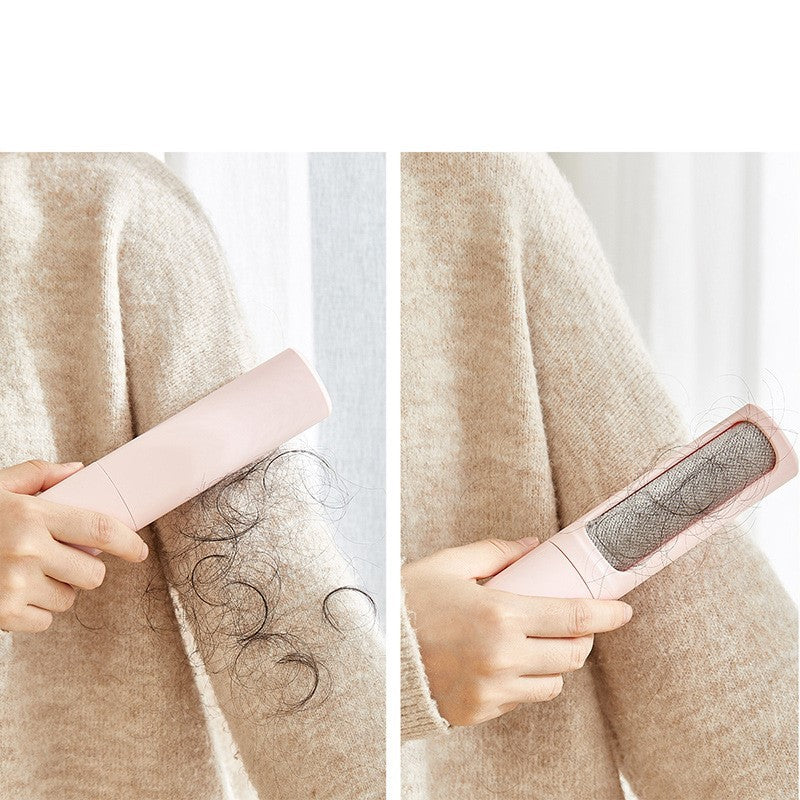 2-in-1 Reusable Pet Hair Removal Brush & Lint Roller – Self-Cleaning & Eco-Friendly