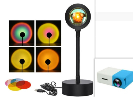 Sunset Projection Lamp – APP 24KEY USB Remote Control