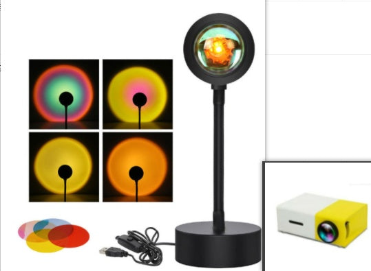 Sunset Projection Lamp – APP 24KEY USB Remote Control