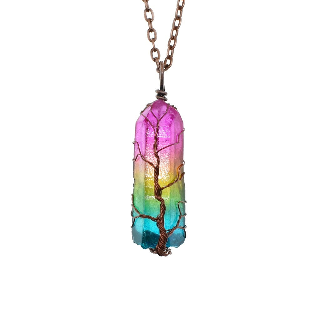 Tree of Life Crystal Pendant Necklace – Fashion Jewelry for Women
