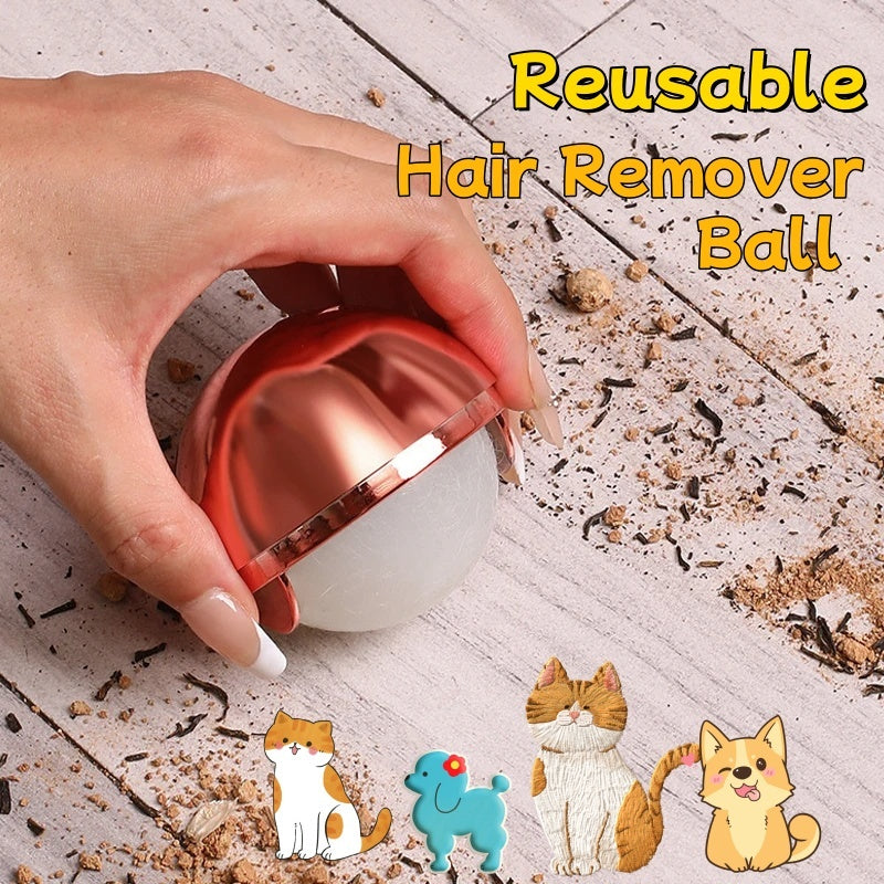 Reusable Pet Hair Remover Ball – Washable Sticky Gel Lint Roller for Clothes & Furniture