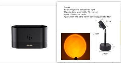 Blazzon Flame Light Aroma Diffuser | 7-Color Mist Humidifier