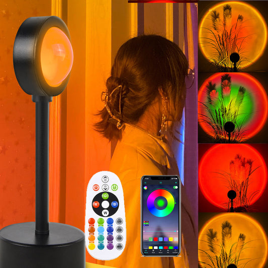 Sunset Projection Lamp – APP 24KEY USB Remote Control