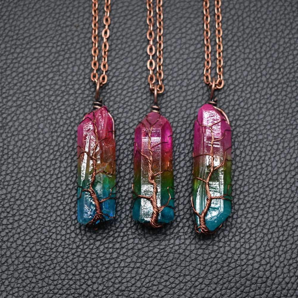 Tree of Life Crystal Pendant Necklace – Fashion Jewelry for Women