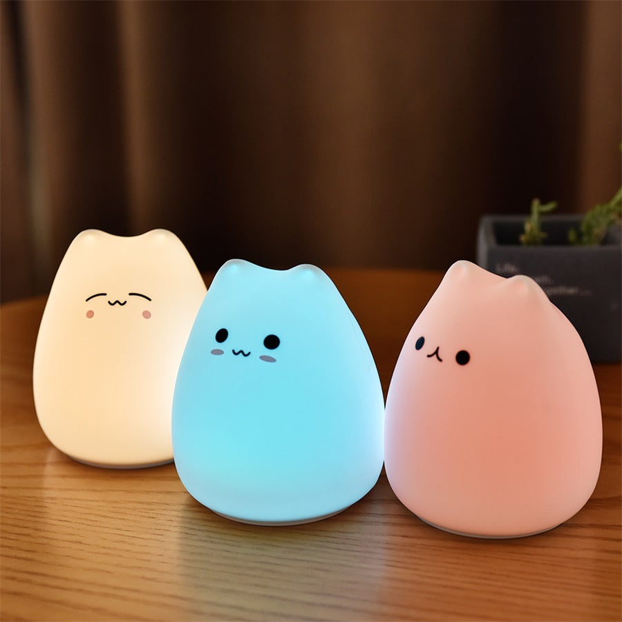 Blazzon CozyGlow Kids Night Light – Silicone, Touch & USB