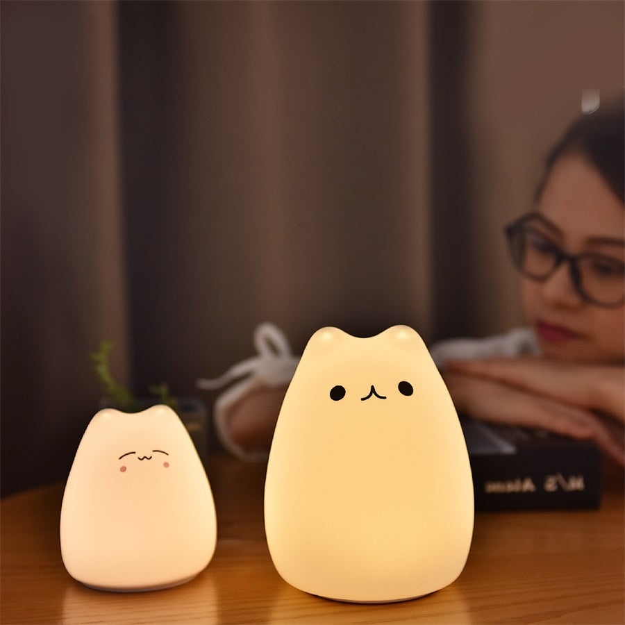 Blazzon CozyGlow Kids Night Light – Silicone, Touch & USB