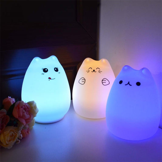 Blazzon CozyGlow Kids Night Light – Silicone, Touch & USB