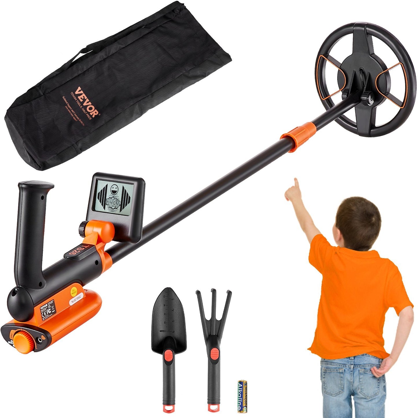 Kids' Metal Detector – Adjustable Waterproof Treasure Hunting Toy with LCD