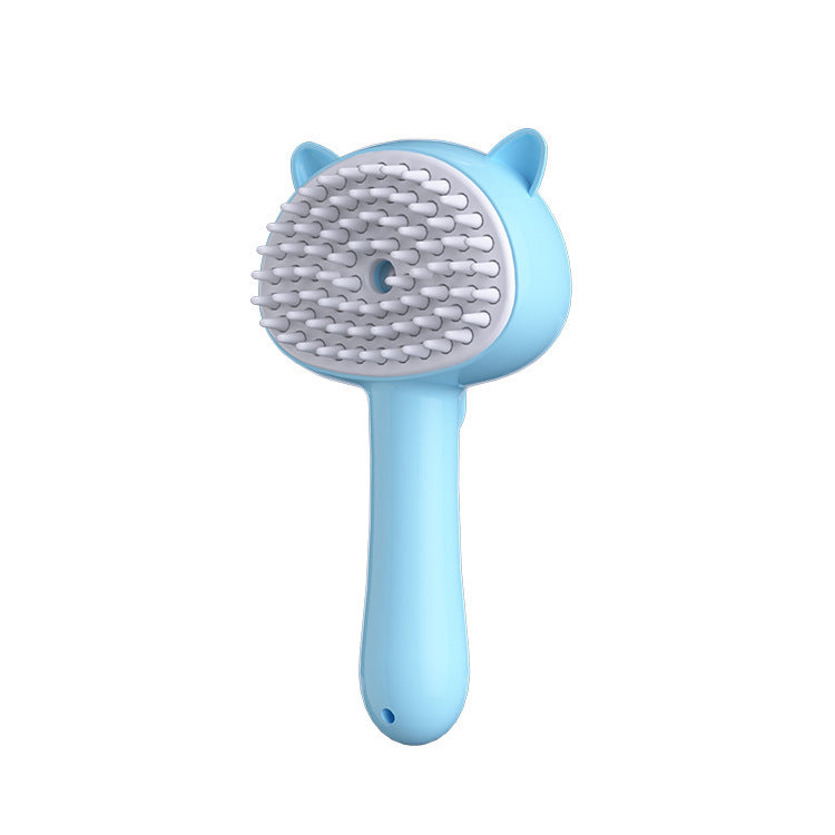 Rechargeable Pet Grooming Brush with Mist – Self-Cleaning Slicker Brush (Cats & Dogs)
