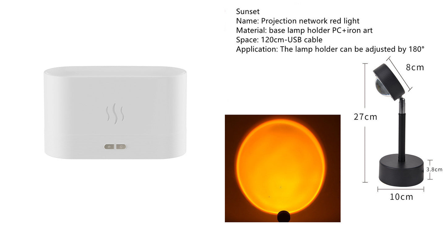 Blazzon Flame Light Aroma Diffuser | 7-Color Mist Humidifier