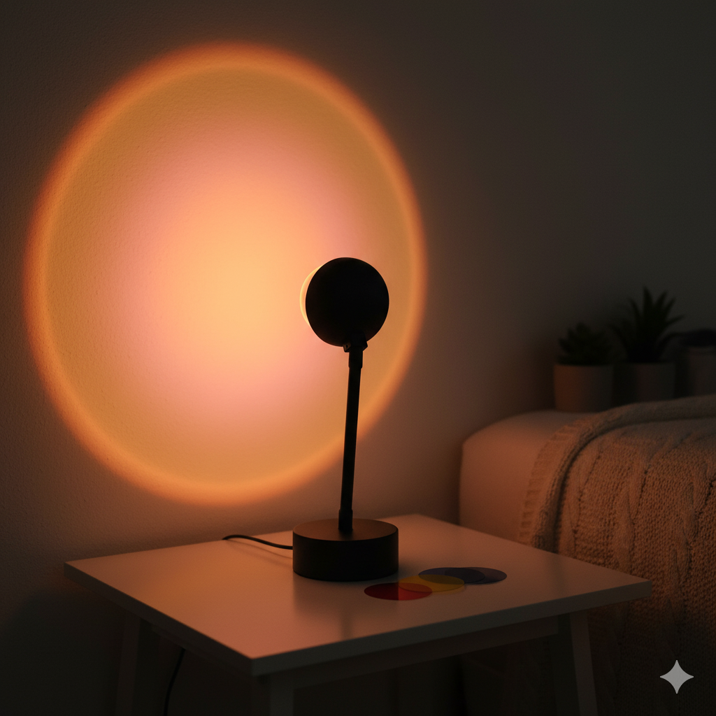 Sunset Projection Lamp – APP 24KEY USB Remote Control
