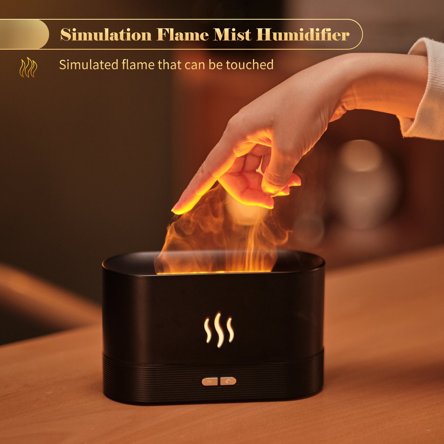 Blazzon Flame Light Aroma Diffuser | 7-Color Mist Humidifier