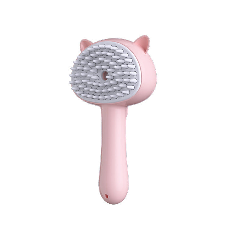 Rechargeable Pet Grooming Brush with Mist – Self-Cleaning Slicker Brush (Cats & Dogs)