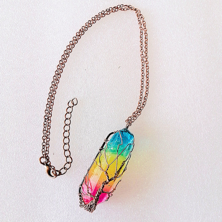 Tree of Life Crystal Pendant Necklace – Fashion Jewelry for Women